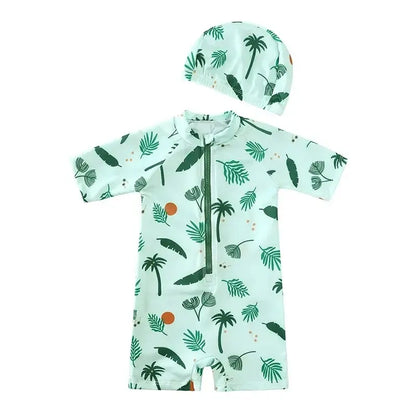 Baby Boy Swimsuit One-Piece Swimming Jumpsuit