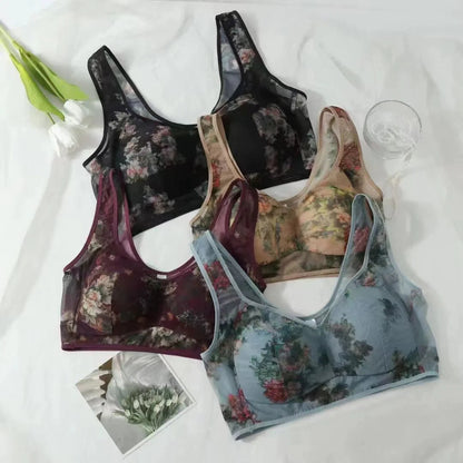 Floral Breeze Wireless Comfort Bra: Effortless Elegance & All-Day Support Kia Day Design