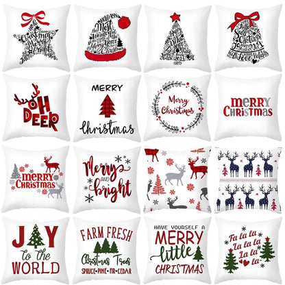 Cartoon Christmas Pillow Cover Kia Day Design