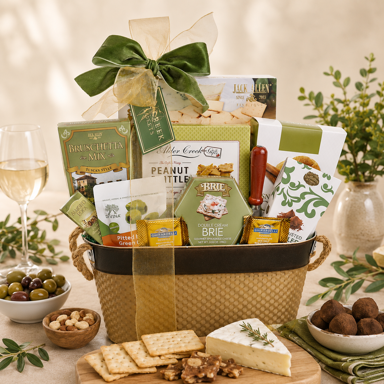 Tasteful Gourmet Gift Basket - -