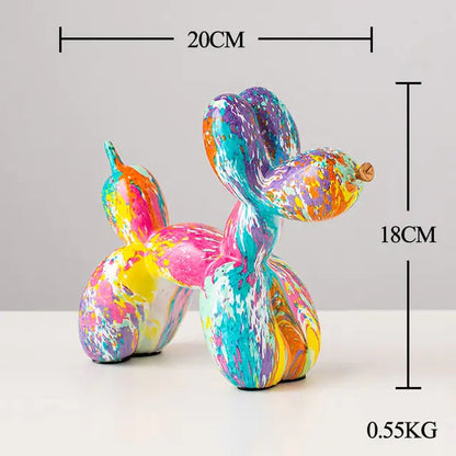 Nordic Resin Balloon Dog Statue Kia Day Design