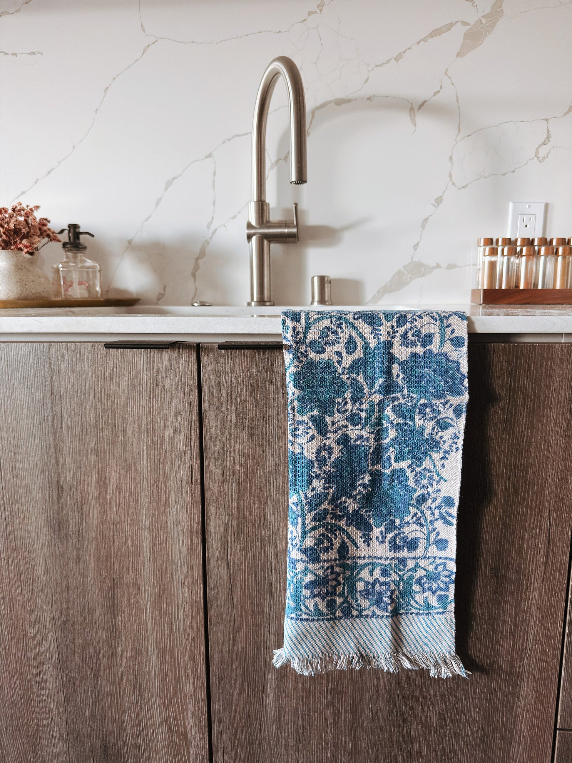 Athena Khadi Cotton Hand Towels (set of 2) - - Towel