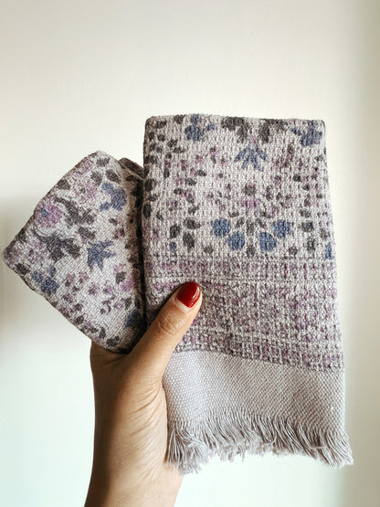 Hera Khadi Cotton Hand Towels (set of 2) - - Towel