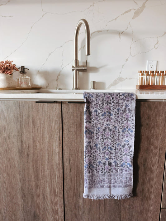 Hera Khadi Cotton Hand Towels set of 2 - - Towel