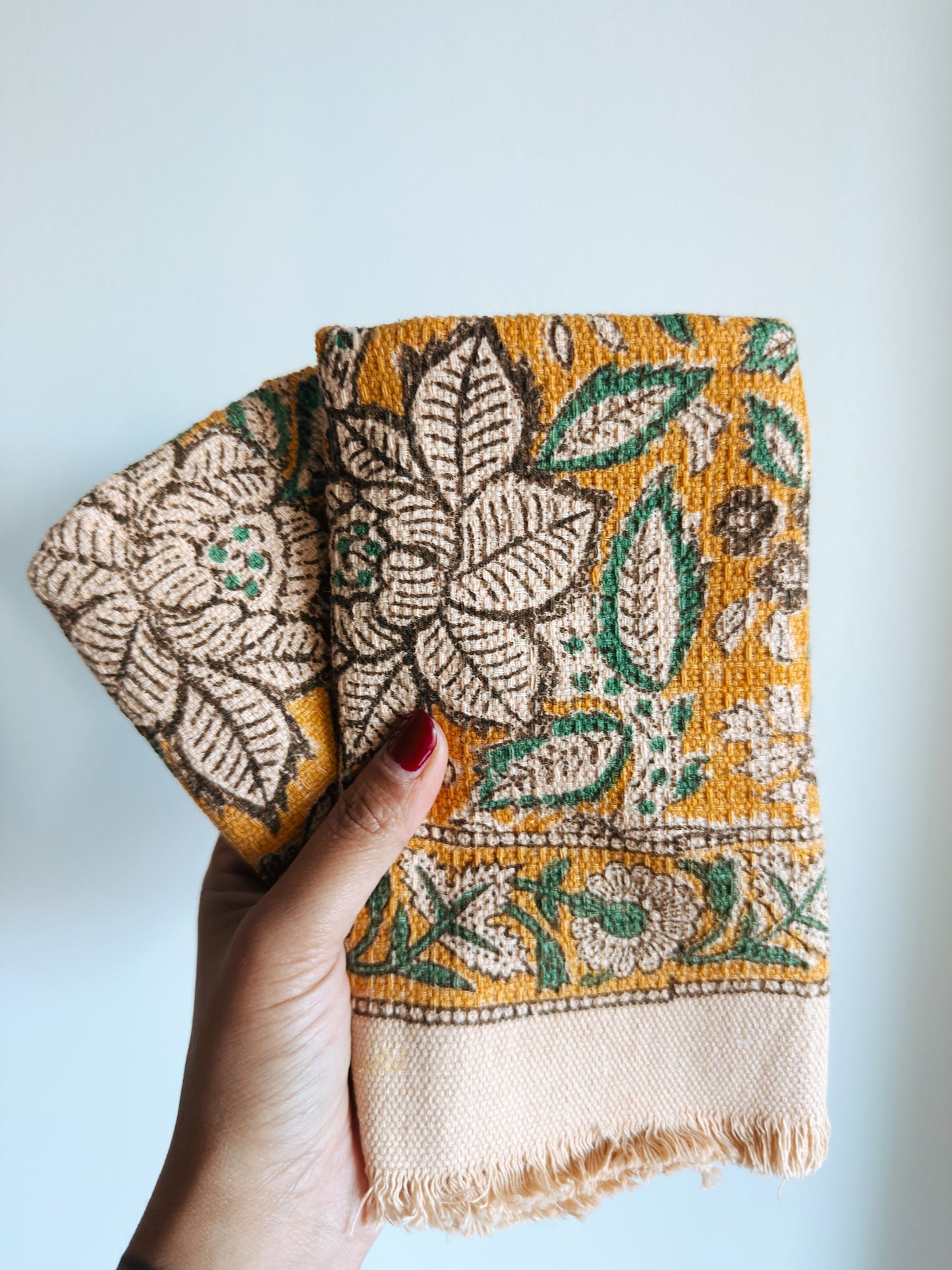Freyja Khadi Cotton Hand Towels (set of 2) - - Towel