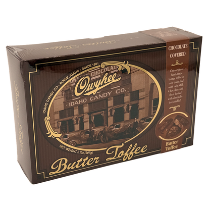 Owhyee Butter Toffee - Chunk Size - Chocolate - 2lb- Idaho Candy Company- {{Product type}}
