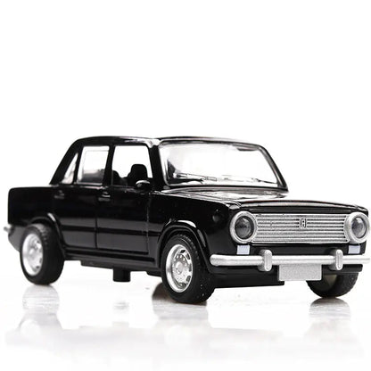 Boxed Alloy Toy Car Model - Classic Lada Car Kia Day Design