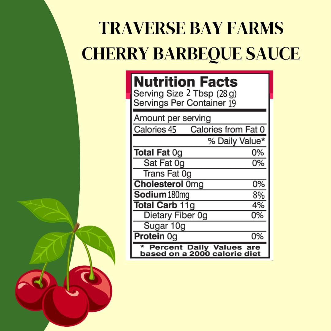 Cherry BBQ Sauce 19 oz - - Fruit BBQ Sauce