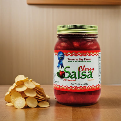 Cherry Salsa - Medium 16 oz - - Gourmet Salsa