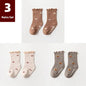 3 Pairs of Anti-Slip Childrens Socks - Kia Day Design