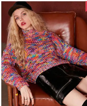 Fairy's Pocket Rainbow Autumn Winter Sweater - - sweater