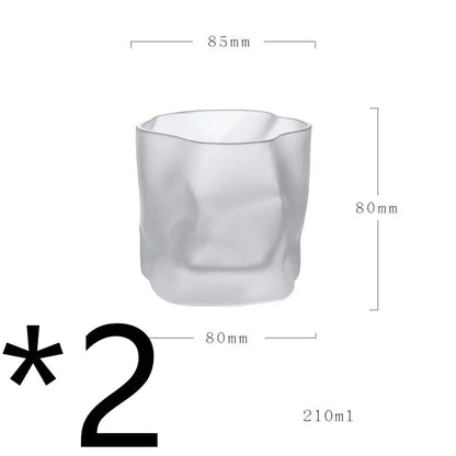 Unique Irregular-Shaped Whiskey Glass