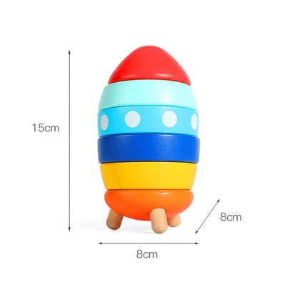Wooden Rocket Sorting Toy Kia Day Design