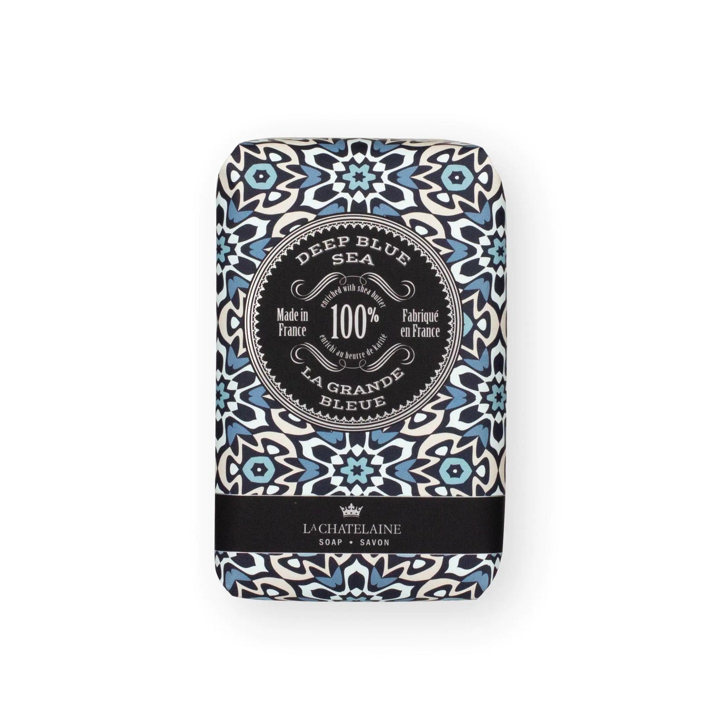 La Chatelaine Shea Butter Bar Soap Large Deep Blue Sea - - soap