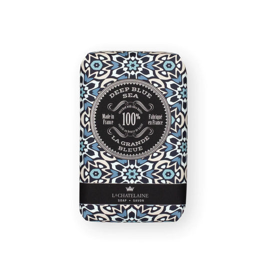 La Chatelaine Shea Butter Bar Soap Large Deep Blue Sea - - soap