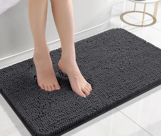 Long Chenille Non-Slip Floor Mat - - rug