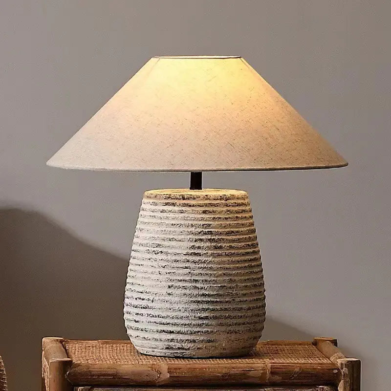 Zhongshan Ceramic Table Lamp - Vintage Japanese Style Kia Day Design