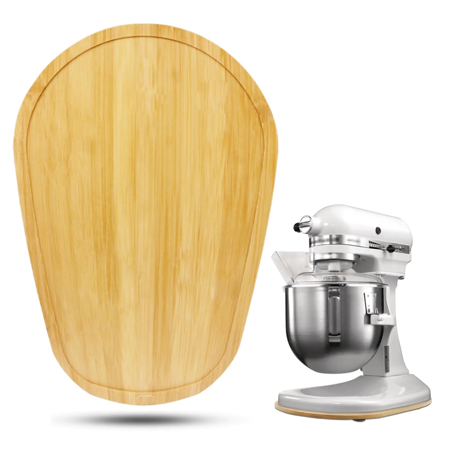 Bamboo Mixer Slider Compatible with Kitchen aid Bowl Lift 5-8 Qt Stand Mixer - - slider