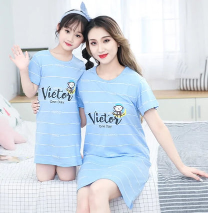 Summer Girls Nightgown Pajamas - Kia Day Design