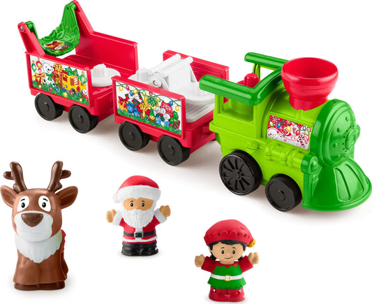 Fisher-Price Little People Toddler Toy Musical Christmas Train - - Toy