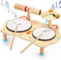 Montessori Wooden Drums Set Kia Day Design