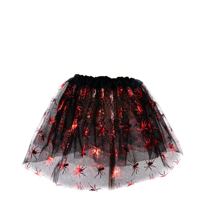 Halloween Red Spider Tutu Skirt with Wings Set for Girls - - costume