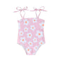 Pink Toddler Girl One Piece Floral Sleeveless Swimsuit 2-3 Years - Pink Swimsuit 2-3T - baby swimsuit