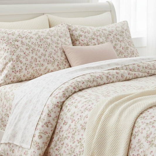 DaDa Bedding Collection Romantic Coquette Sheet Set - 100% Cotton - - Bed Sheets