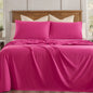 Tache Microfiber Rose Pink Bed Sheet Set (505-RP-BSS)- Tache Home Fashion- {{Product type}}