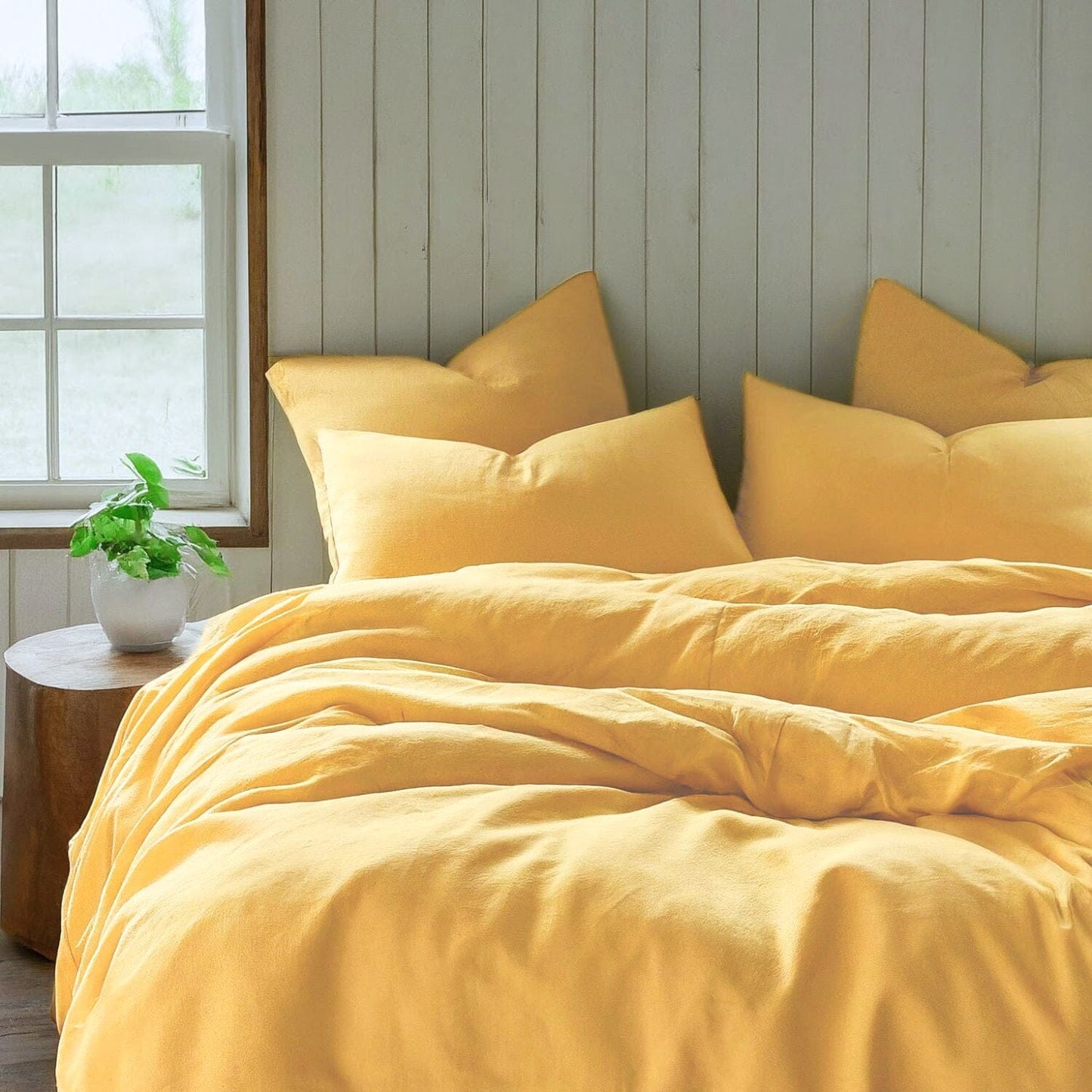Tache Microfiber Sunny Yellow Bed Sheet Set (404-YS-BSS)- Tache Home Fashion- {{Product type}}
