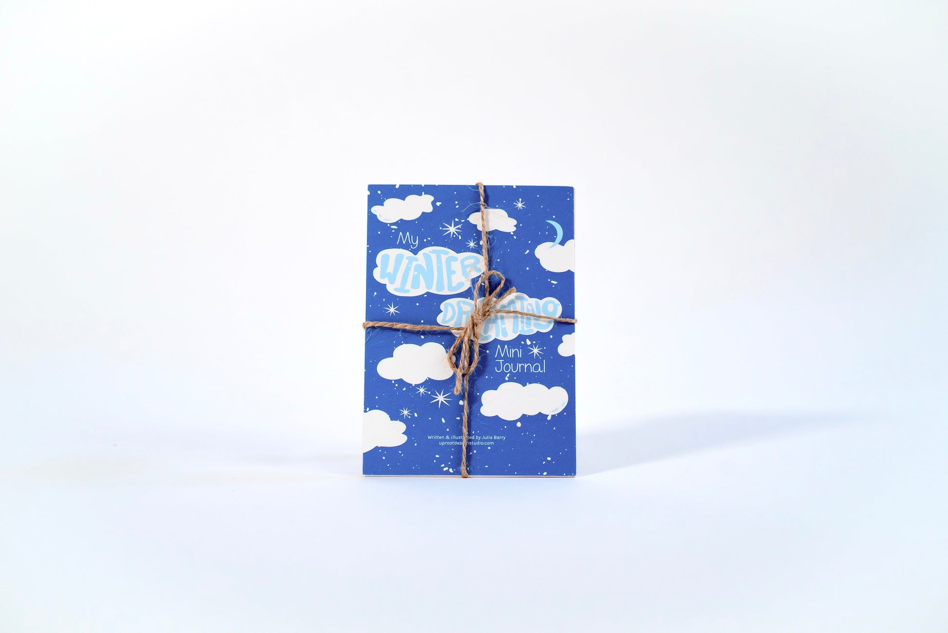"Cozy Stitches" Trio Gift Set: Eco-Embroidery Kit, Mindfulness Journal, Mint Tea, Honey, Greeting Card (Winter Dreaming) - - Gift Set