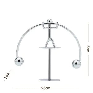 Newton Cradle Desk Toy - Silver Style 3 - toy