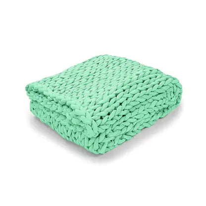 Zen Weighted Knit Blanket Light Green 120 * 150 Centimeter