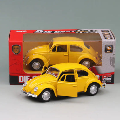 Boxed Volkswagen Beetle Diecast Model Car - Kia Day Design