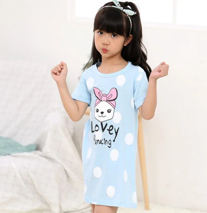 Summer Girls Nightgown Pajamas - Kia Day Design
