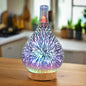 LED Light Humidifier Fireworks-Wood Base