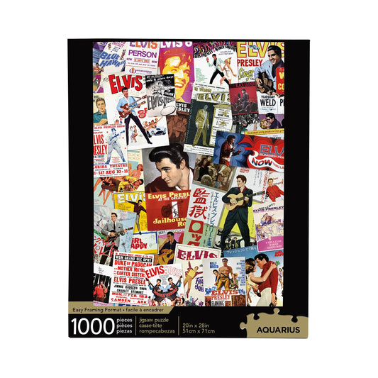AQUARIUS Elvis Movie Poster Collage Puzzle 1000 Piece Jigsaw Puzzle - n a - puzzle