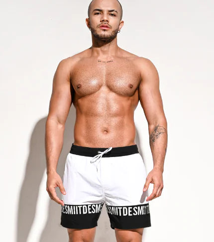 Mens Loose Beach Sports Swim Trunks - - swimwear