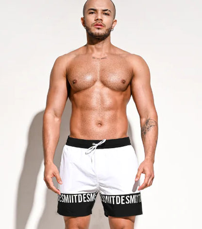 Mens Loose Beach Sports Swim Trunks - - swimwear