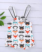 Newborn Baby Strappy Romper Jumpsuit 0-24M White blue multi