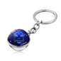 Zodiac Gemstone Double-Sided Glass Keychain - Leo - keychain