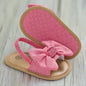 Baby Girls Bow Knot Sandals: Summer Soft Sole Princess Shoes pink