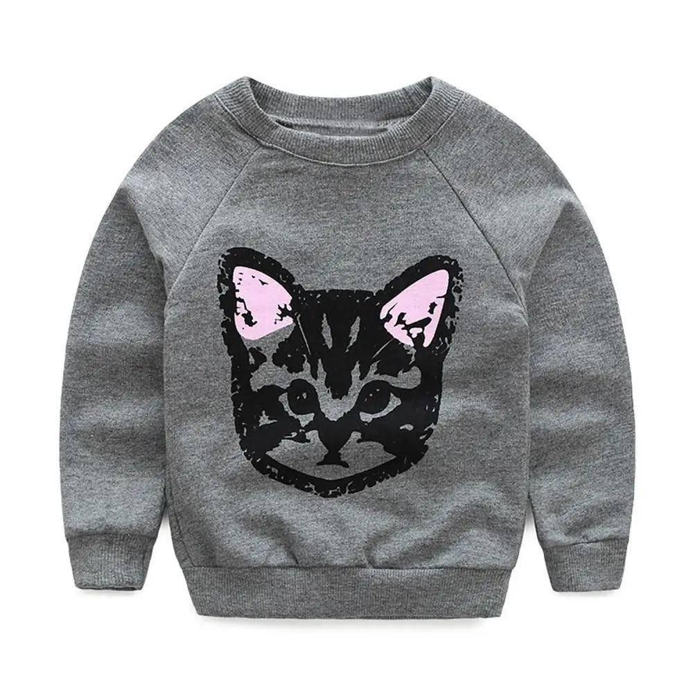 Long Sleeve Cats Print Tracksuit