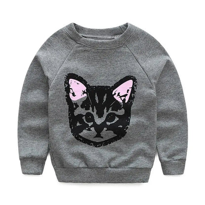 Long Sleeve Cat Print Tracksuit