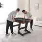 Foldable Foosball Table with 2 Balls in Walnut Wood Finish - Standard Size - - Accents > Game Room