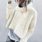 Solid Color Chunky Knit Turtleneck Sweater for Women