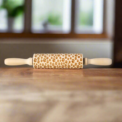 Wooden Embossed Rolling Pin - Kia Day Design