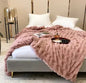 Luxury Faux Rabbit Fur Winter Blanket Kia Day Design