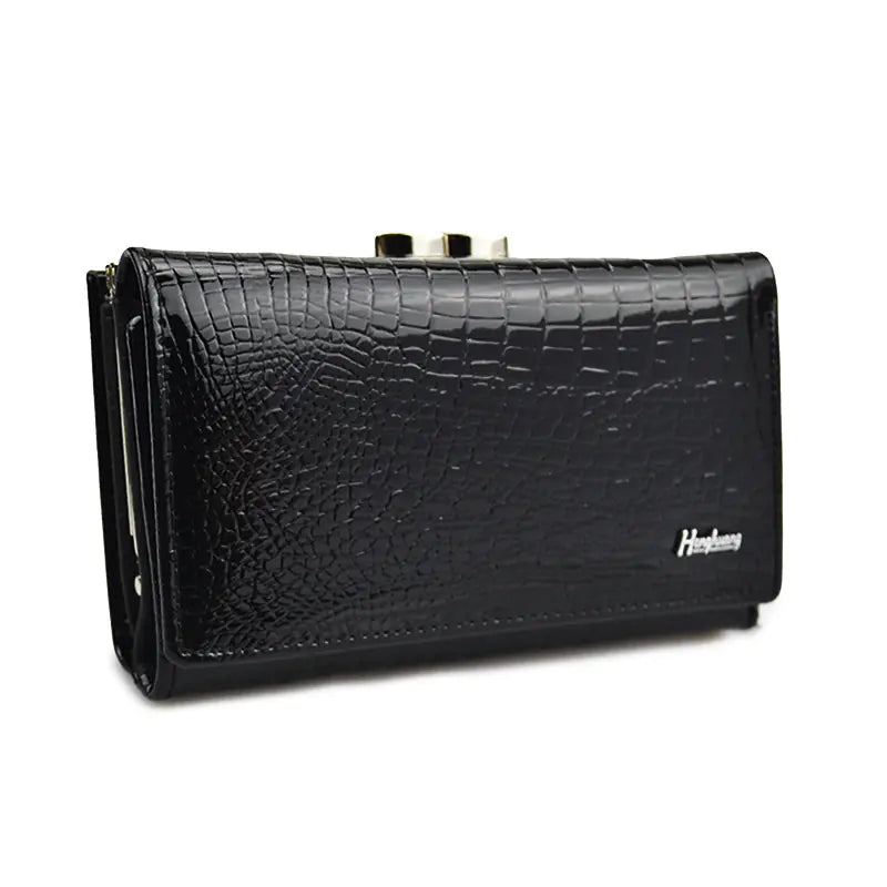 Genuine Leather Crocodile Wallet for Women