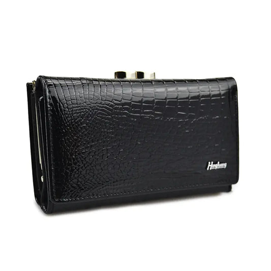 Genuine Leather Crocodile Wallet for Women
